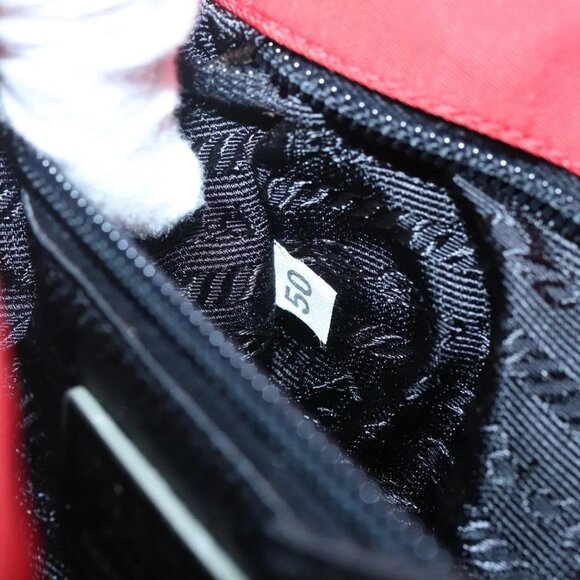 PRADA Shoulder Bag Nylon Red Auth 137444 - Picture 12 of 16